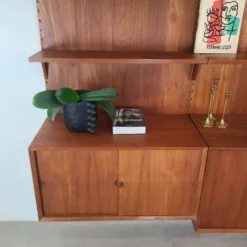 Bibliothèque danoise design Poul Cadovius teck scandinave vintage anné