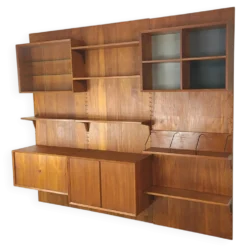 Bibliothèque danoise design Poul Cadovius teck scandinave vintage anné