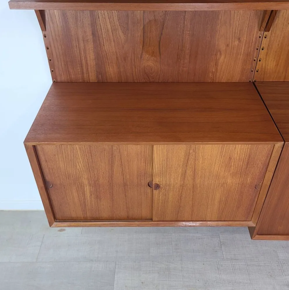 Bibliothèque danoise design Poul Cadovius teck scandinave vintage anné