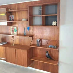 Bibliothèque danoise design Poul Cadovius teck scandinave vintage anné