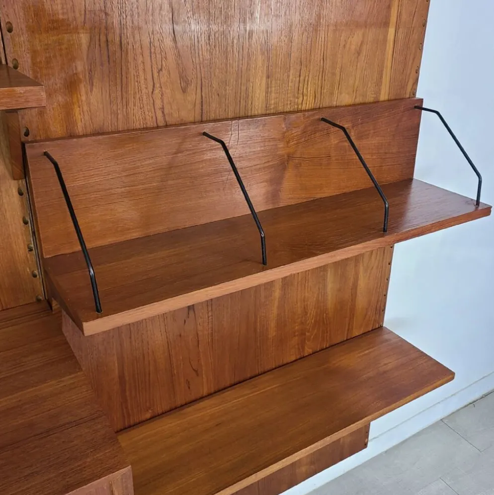 Bibliothèque danoise design Poul Cadovius teck scandinave vintage anné