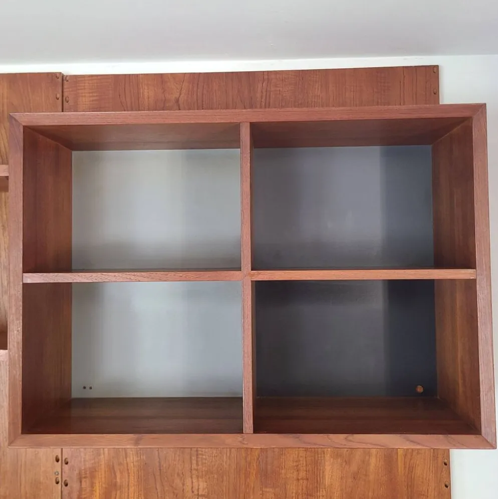 Bibliothèque danoise design Poul Cadovius teck scandinave vintage anné
