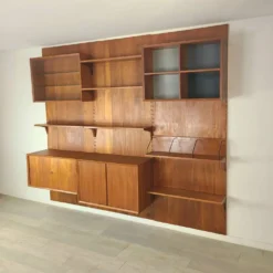 Bibliothèque danoise design Poul Cadovius teck scandinave vintage anné