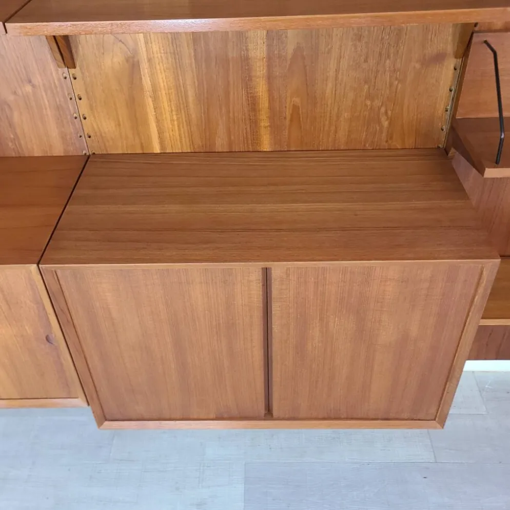 Bibliothèque danoise design Poul Cadovius teck scandinave vintage anné