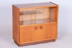 Bibliothèque de milieu de siècle en chêne attribuée à Up Závody, années 1950