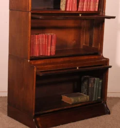 Bibliothèque dit stacking bookcase En chêne De 6 éléments avec une avancée