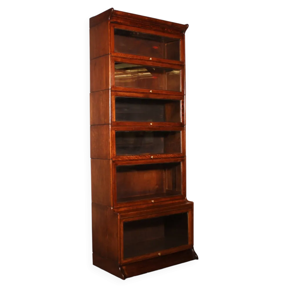 Bibliothèque dit stacking bookcase En chêne De 6 éléments avec une avancée