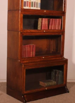 Bibliothèque dit stacking bookcase En chêne De 6 éléments avec une avancée
