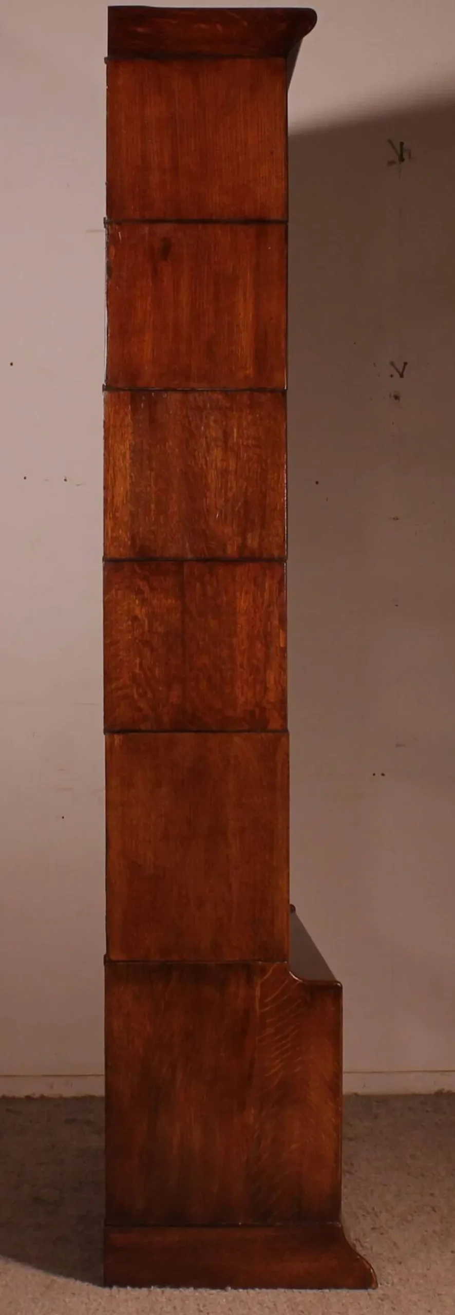 Bibliothèque dit stacking bookcase En chêne De 6 éléments avec une avancée