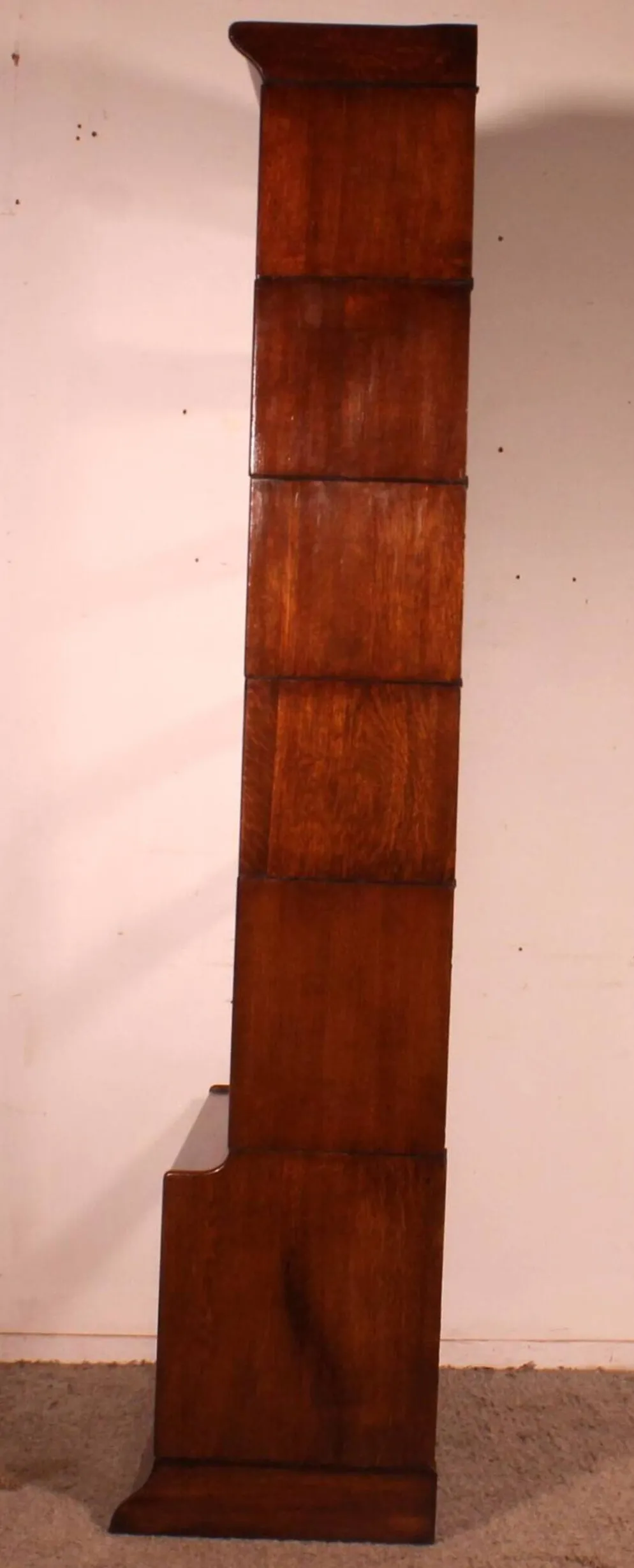 Bibliothèque dit stacking bookcase En chêne De 6 éléments avec une avancée