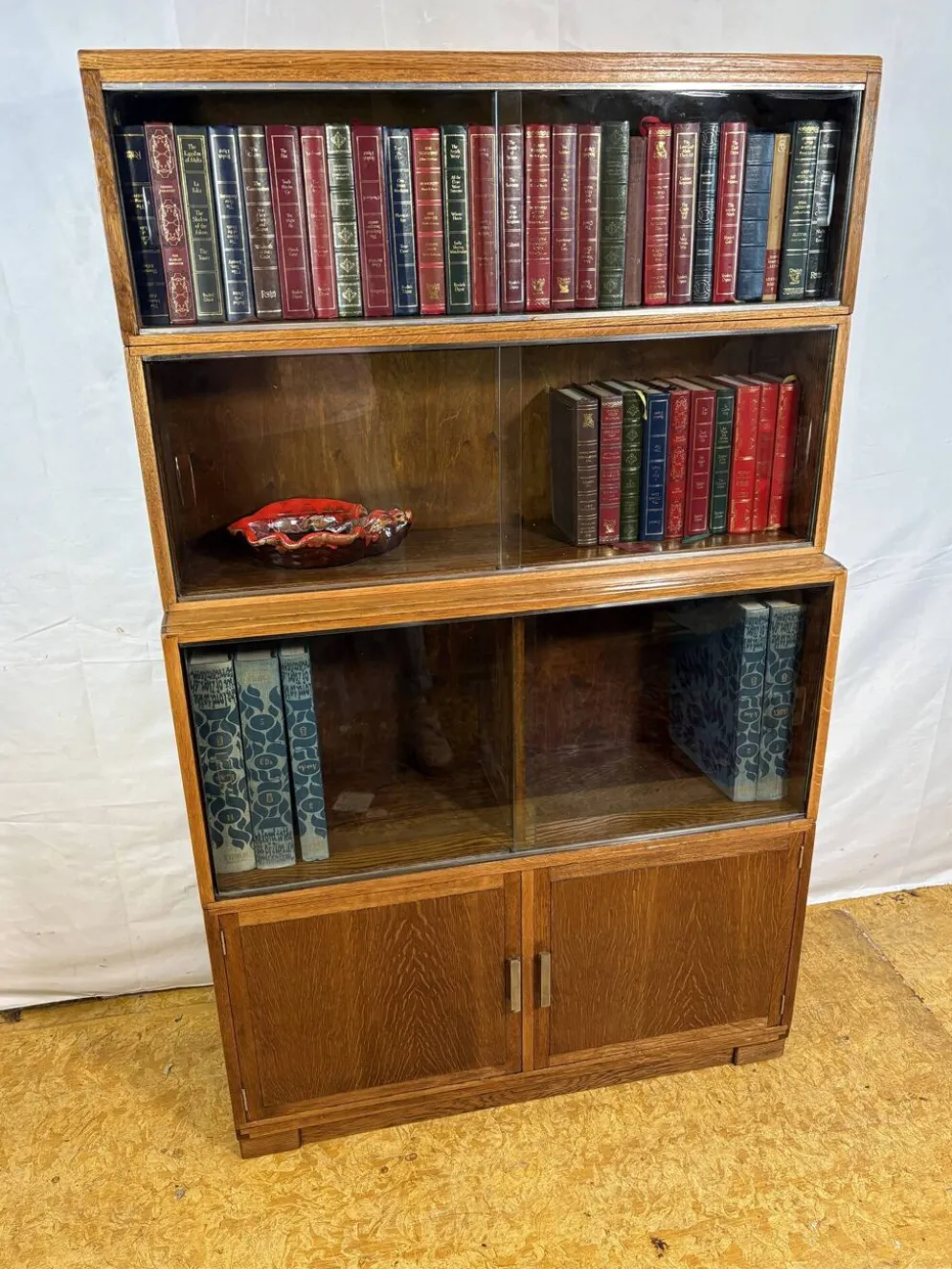 Bibliothèque empilable Vintage Minty d'Oxford | Années 1950-1960 | Chêne | B