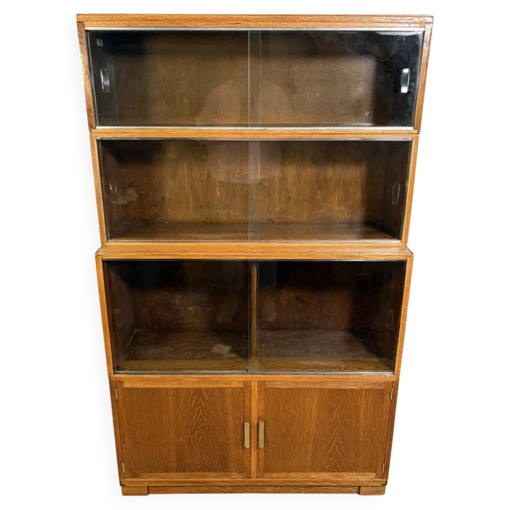 Bibliothèque empilable Vintage Minty d'Oxford | Années 1950-1960 | Chêne | B