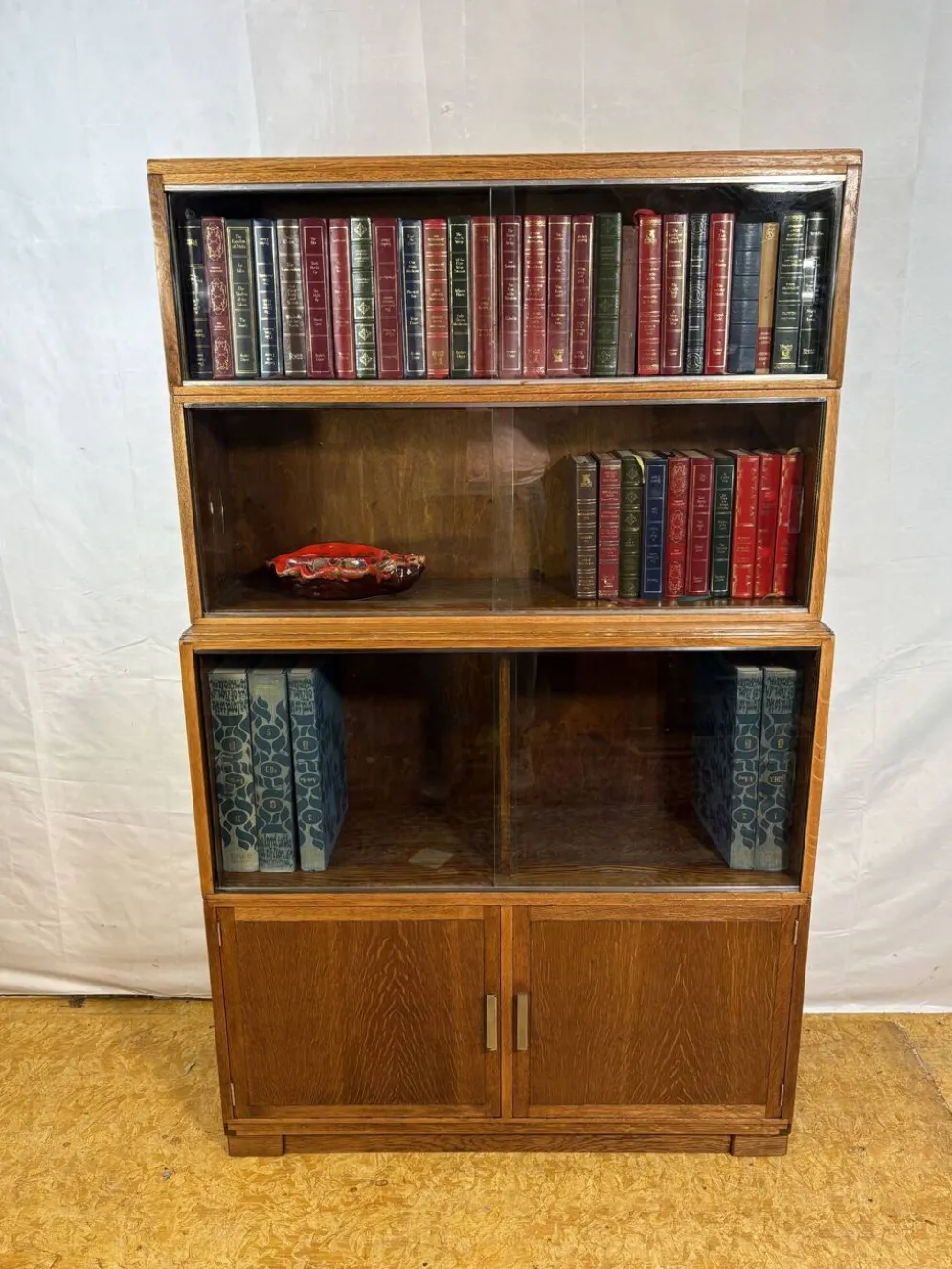 Bibliothèque empilable Vintage Minty d'Oxford | Années 1950-1960 | Chêne | B
