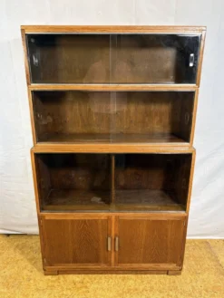 Bibliothèque empilable Vintage Minty d'Oxford | Années 1950-1960 | Chêne | B