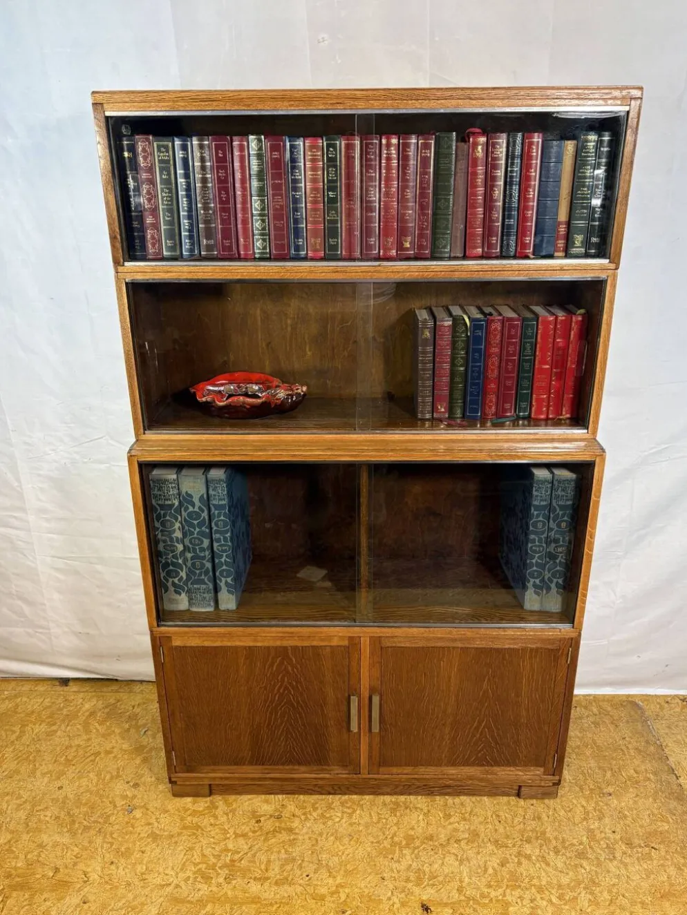 Bibliothèque empilable Vintage Minty d'Oxford | Années 1950-1960 | Chêne | B