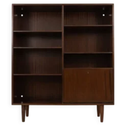 Bibliothèque en acajou modèle 4 par Omann Jun Mobelfabrik, Danemark, années 1970.