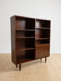 Bibliothèque en acajou modèle 4 par Omann Jun Mobelfabrik, Danemark, années 1970.