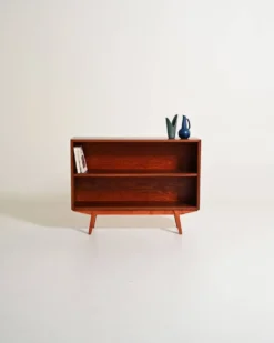 Bibliothèque en acajou scandinave, années 1960