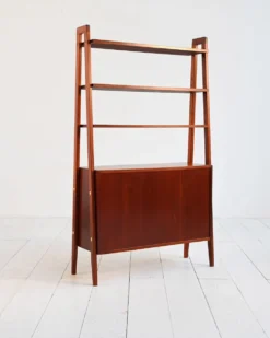 Bibliothèque en acajou scandinave, années 1960
