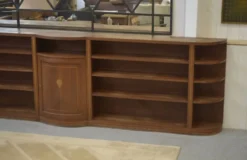 Bibliothèque en acajou travail anglais vers 1900