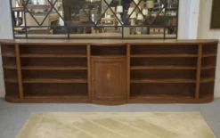 Bibliothèque en acajou travail anglais vers 1900