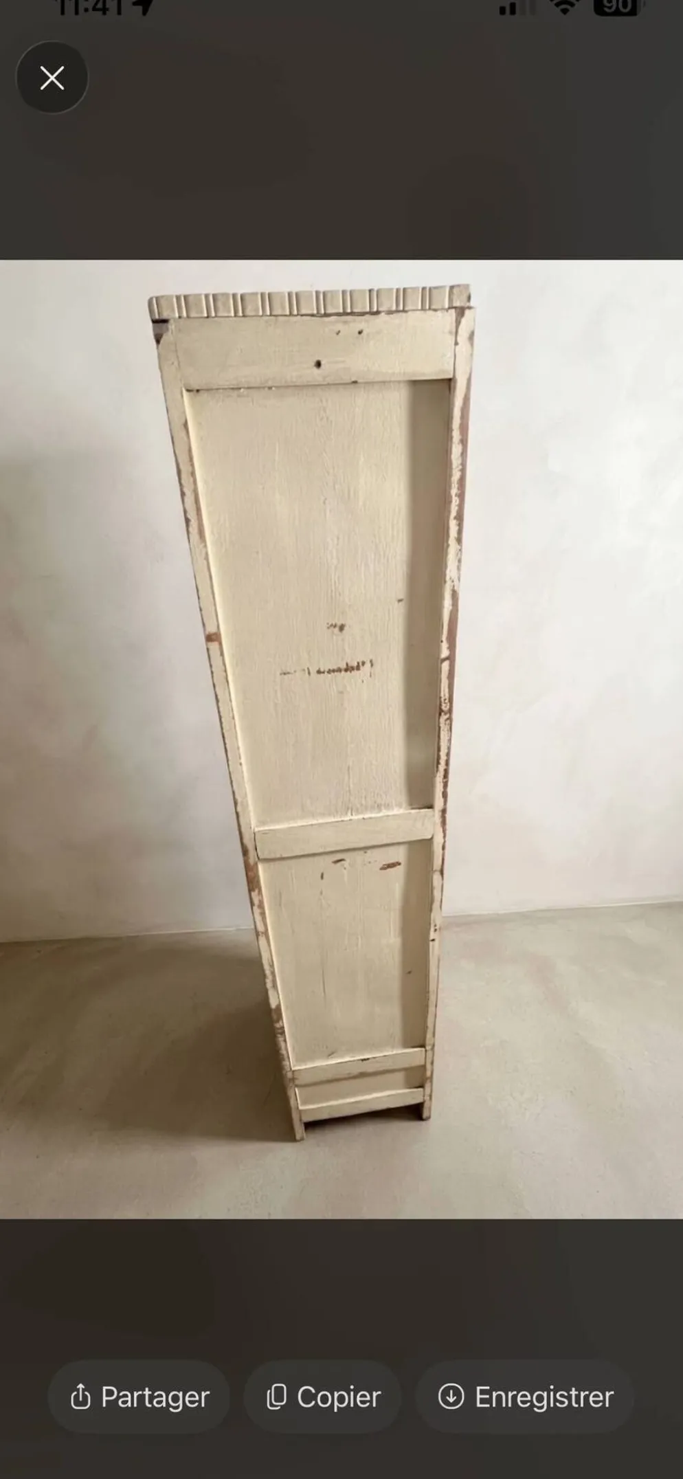Bibliothèque en bois vintage