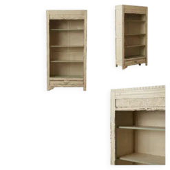 Bibliothèque en bois vintage