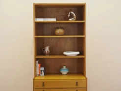 Bibliothèque en chêne danois avec tiroirs, années 1960