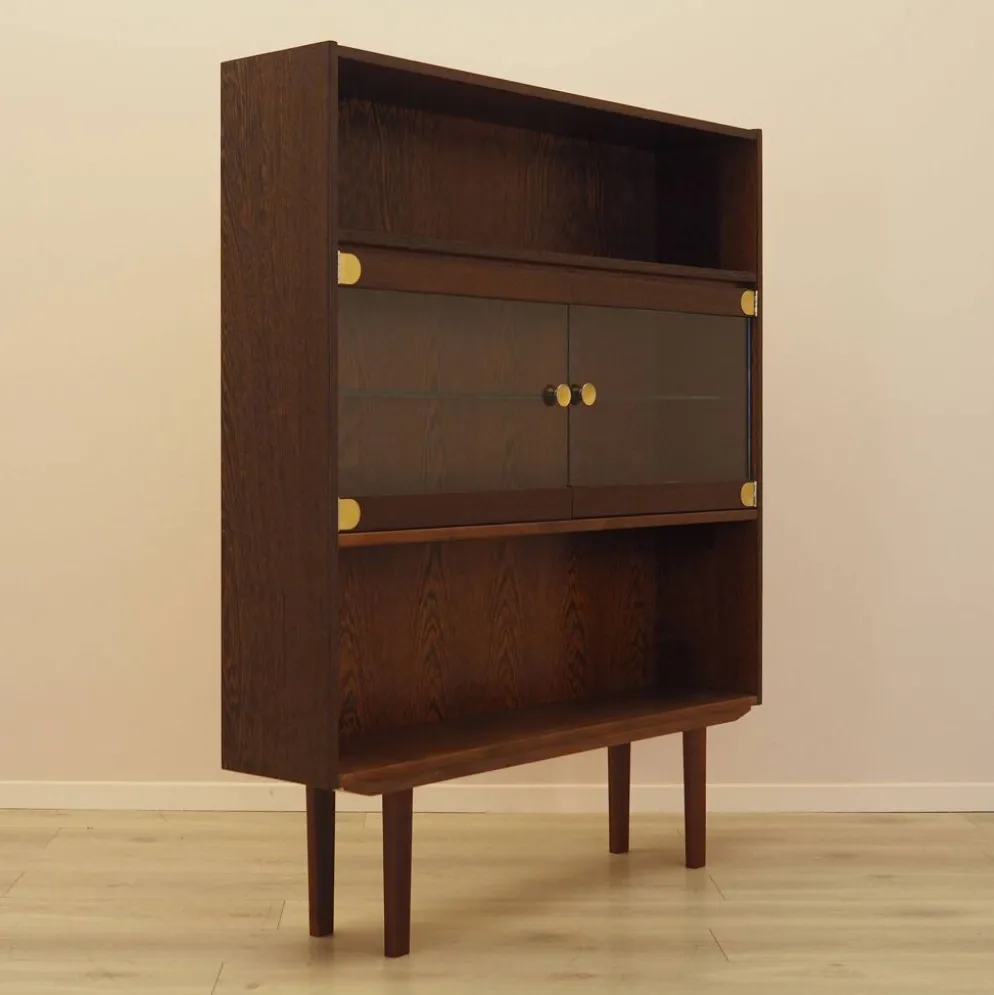 Bibliothèque en chêne, design danois, années 1970, fabriquée au Danemark