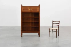 Bibliothèque en chêne de style Jugendstil avec étagères réglables, Pays-Bas, vers 1900
