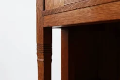 Bibliothèque en chêne de style Jugendstil avec étagères réglables, Pays-Bas, vers 1900