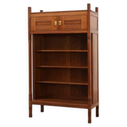 Bibliothèque en chêne de style Jugendstil avec étagères réglables, Pays-Bas, vers 1900