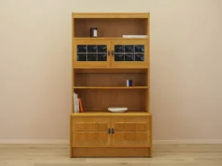 Bibliothèque en chêne Henning Kjærnulf avec portes en verre, danoise des années 1960
