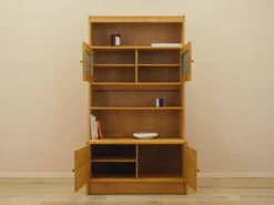 Bibliothèque en chêne Henning Kjærnulf avec portes en verre, danoise des années 1960