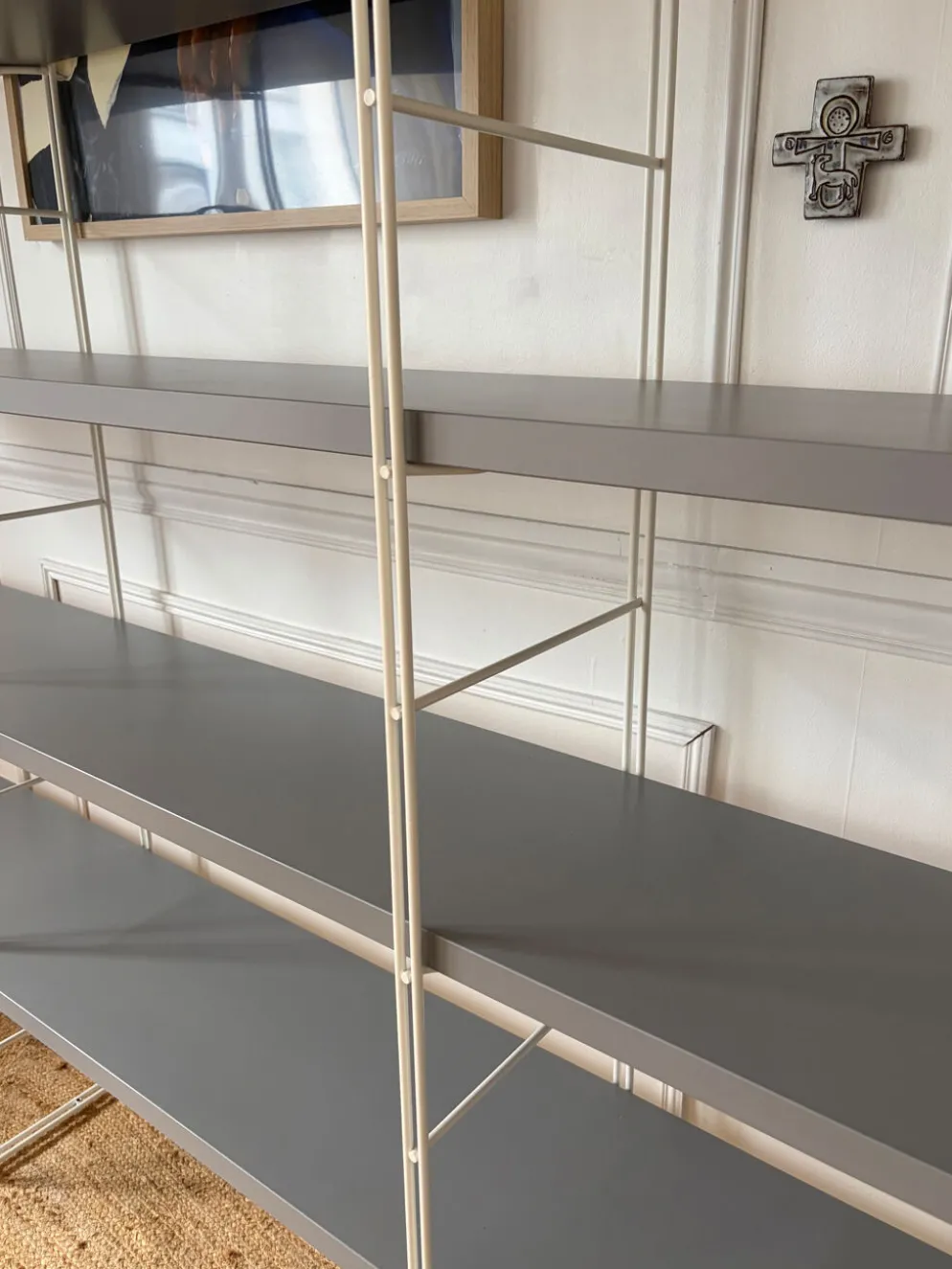 Bibliothèque Enetri IKEA vintage grey 1990