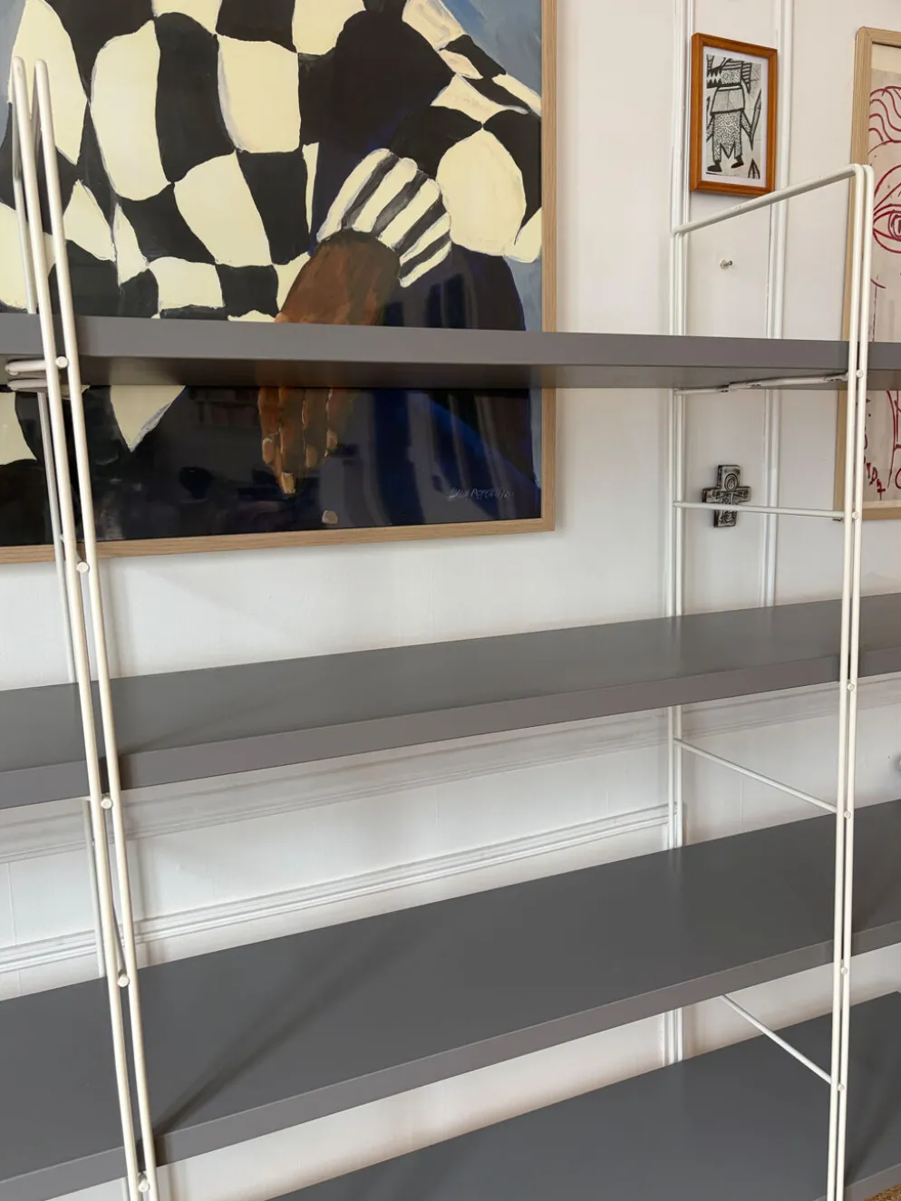 Bibliothèque Enetri IKEA vintage grey 1990