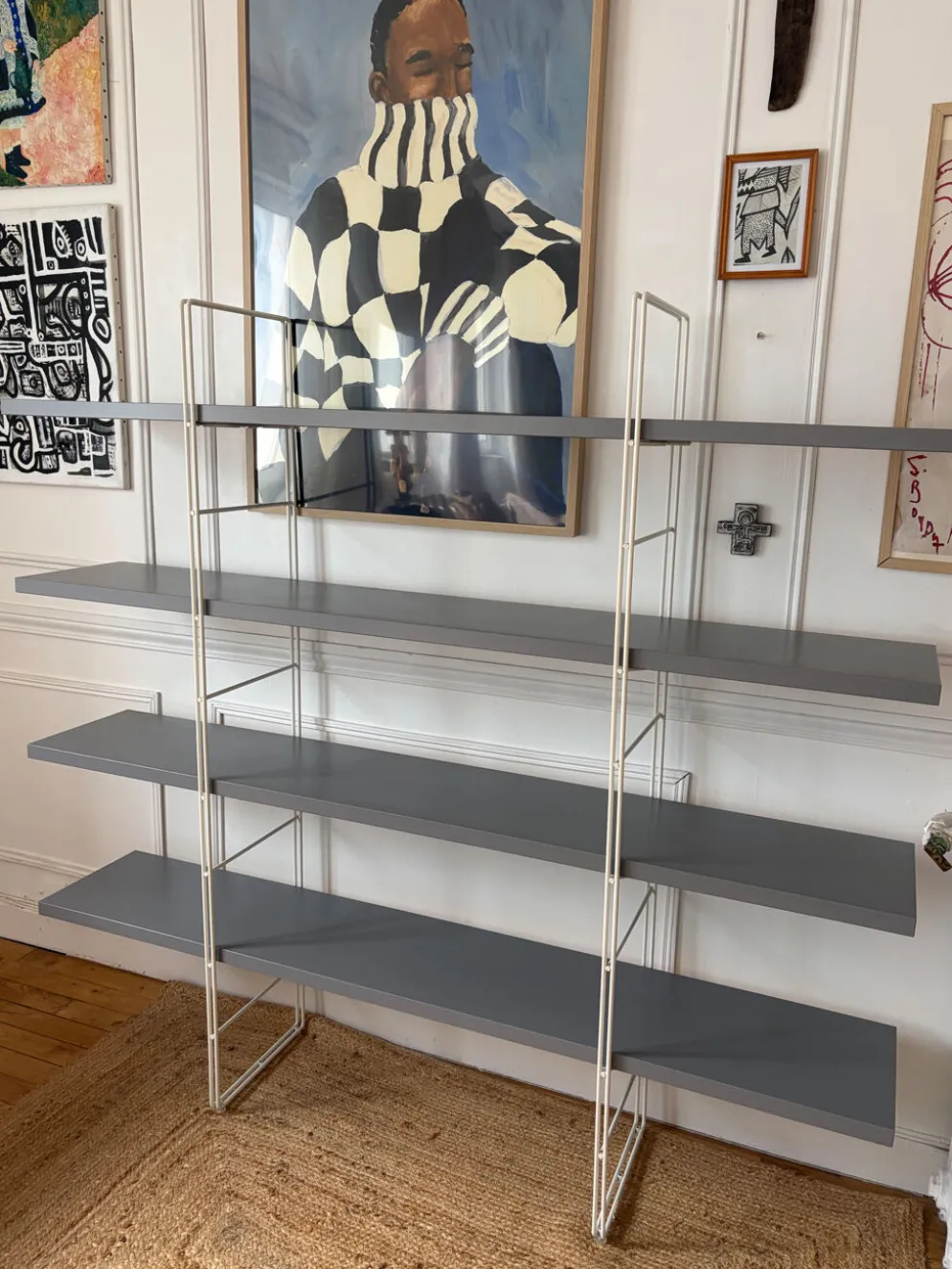 Bibliothèque Enetri IKEA vintage grey 1990