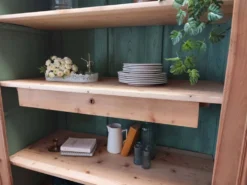 Bibliothèque en merisier bois massif