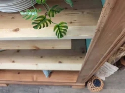 Bibliothèque en merisier bois massif