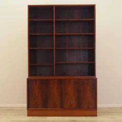 Bibliothèque en palissandre, design danois, années 1970, fabriquée par Hundevad.