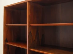 Bibliothèque en palissandre, design danois, années 1970, fabriquée par Hundevad.