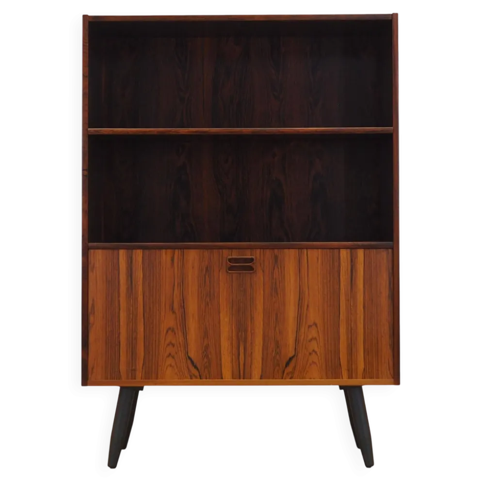 Bibliothèque en palissandre, design danois, années 1970, fabriquée au Danemark