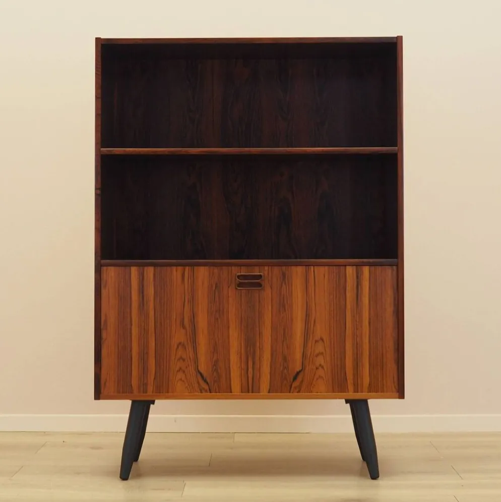 Bibliothèque en palissandre, design danois, années 1970, fabriquée au Danemark