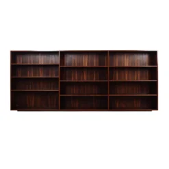 Bibliothèque en palissandre, design danois, années 1970, fabriquée au Danemark