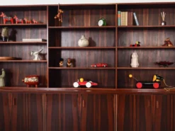 Bibliothèque en palissandre, design danois, années 1970, fabriquée au Danemark