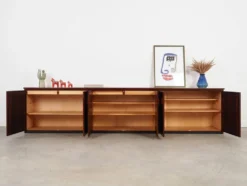 Bibliothèque en palissandre, design danois, années 1970, fabriquée au Danemark