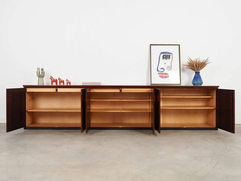 Bibliothèque en palissandre, design danois, années 1970, fabriquée au Danemark