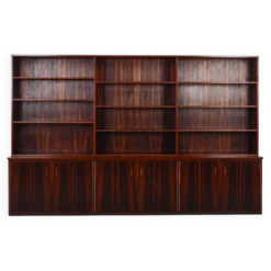 Bibliothèque en palissandre, design danois, années 1970, fabriquée au Danemark
