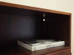 Bibliothèque en palissandre par Svend Langkilde, design danois des années 1960.