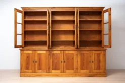 Bibliothèque en pin monumental de l'école de Varsovie, Pologne, années 1920